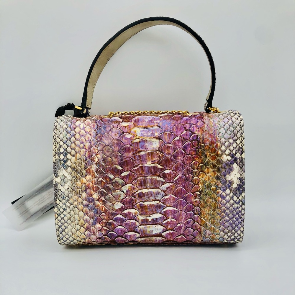 Multicolor Authentic Python handbag - Picture 3 of 9